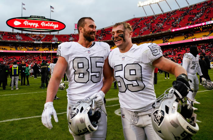 Las Vegas Raiders Luke Masterson is a money-year player for the Raiders defense next season